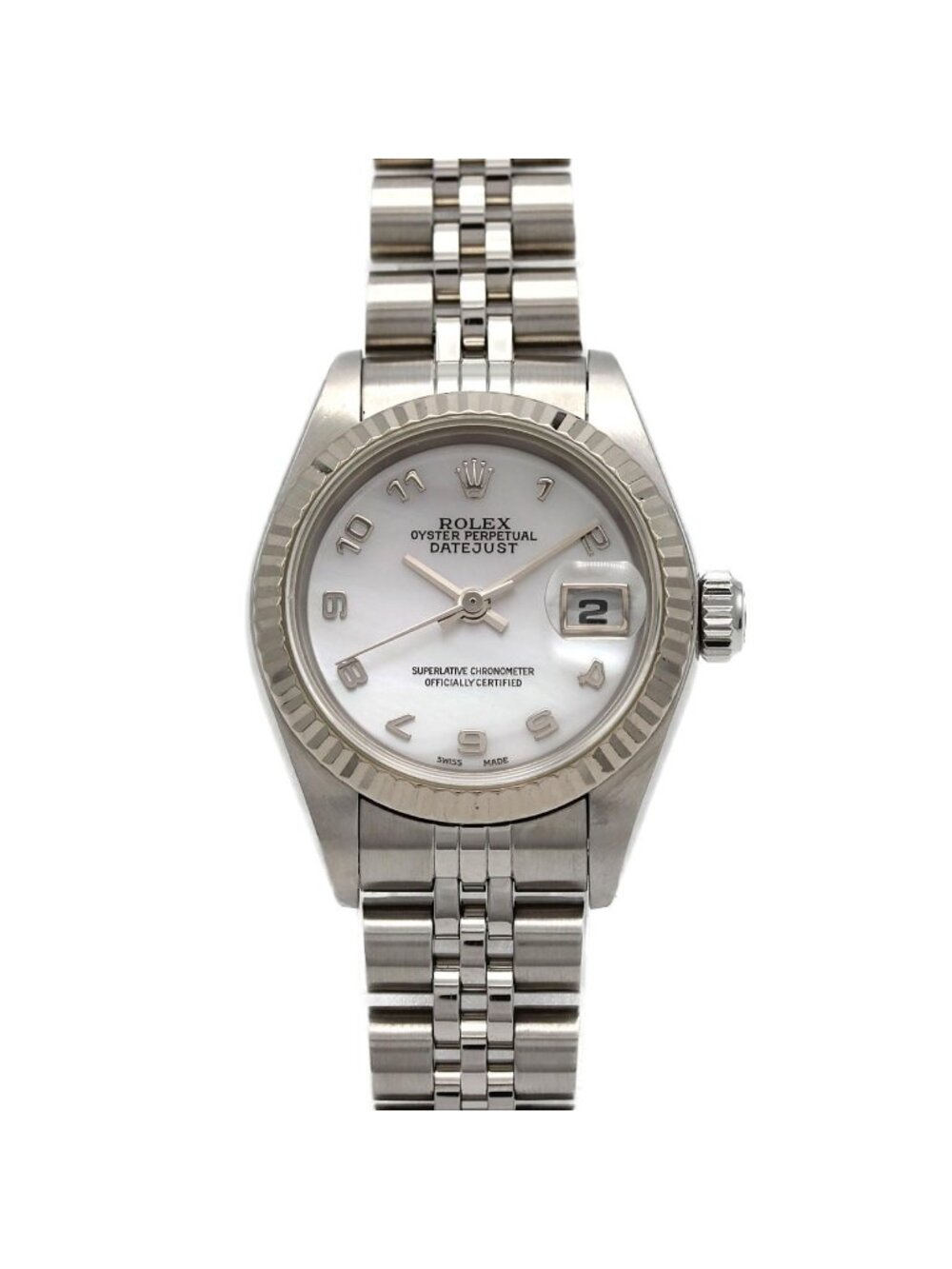 Rolex Datejust Stainless Steel White Gold Automatic